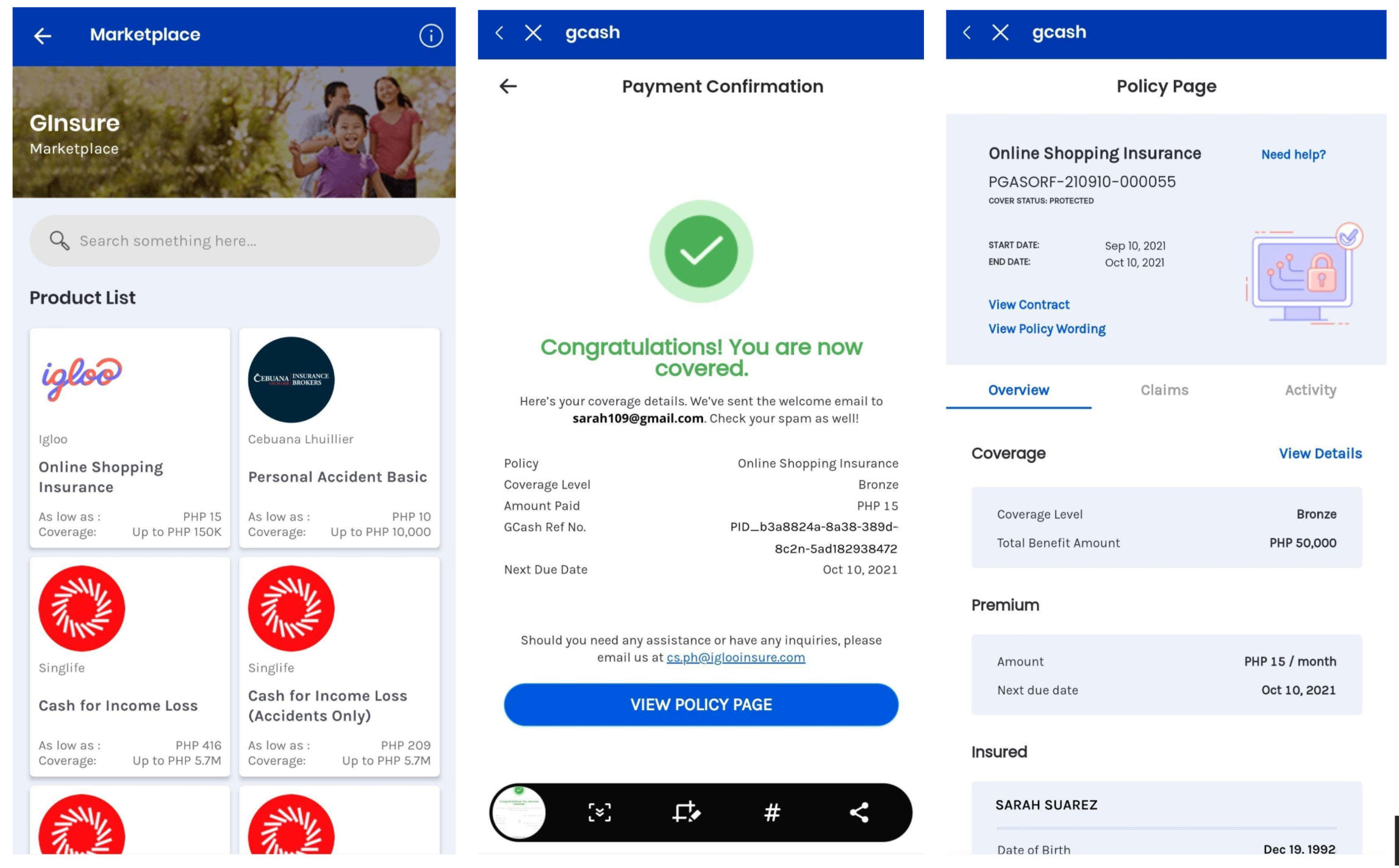 GCash's First Online Shopping Protection IglooInsure